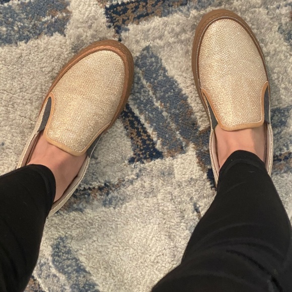 Brunello Cucinelli Shoes - Brunello Cucinelli GoldGlimmer SlipOn
